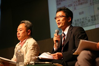 冨山和彦さん(左)、野村修也さん(右)