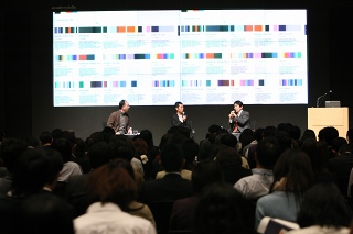 安藤礼二(左)、佐藤可士和氏(中央)、竹中平蔵(右)
