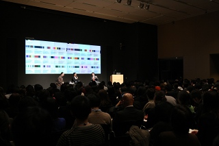 安藤礼二(左)、佐藤可士和氏(中央)、竹中平蔵(右)