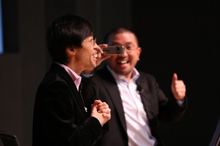 島田昭彦氏(左)藤巻幸夫氏(右)