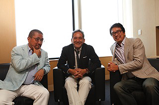 藤巻幸夫氏(左)米倉誠一郎(真ん中)髙島郁夫(右)