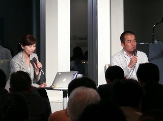 神原弥奈子氏(左)田端信太郎氏(右)