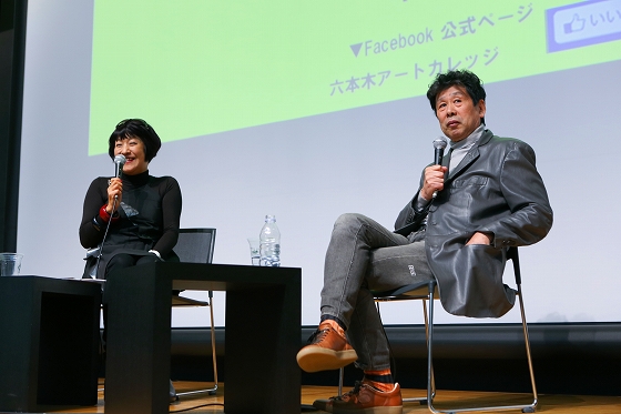 写真左:生駒芳子(ファッション・ジャーナリスト/アート・プロデューサー) 写真右:横尾忠則(美術家)